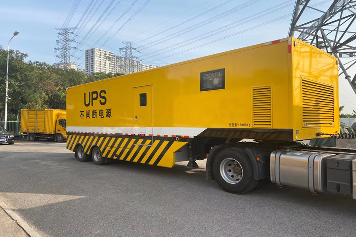 阳东发电机租赁施工现场